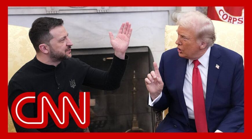 Watch tense Oval Office argument between Zelensky, Trump and Vance.