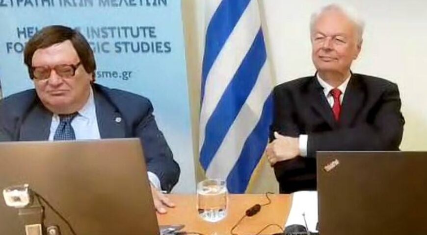 O Ομότιμος Καθηγητής του Παντείου Πανεπιστημίου Δρ. Κωνσταντίνος Στεφάνου, ομιλεί στο ΕΛΙΣΜΕ για τη Διαχρονική Επιδίωξη Διαρκούς και Δίκαιης Ειρήνης