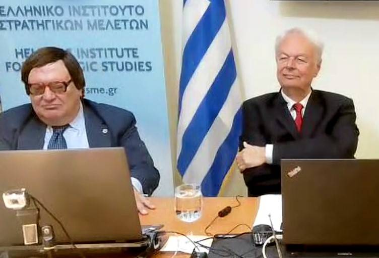 O Ομότιμος Καθηγητής του Παντείου Πανεπιστημίου Δρ. Κωνσταντίνος Στεφάνου, ομιλεί στο ΕΛΙΣΜΕ για τη Διαχρονική Επιδίωξη Διαρκούς και Δίκαιης Ειρήνης