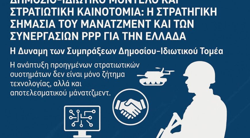 Δημόσιο–Ιδιωτικό Μοντέλο και Στρατιωτική Καινοτομία: Η Στρατηγική Σημασία του Μάνατζμεντ και των Συνεργασιών PPP για την Ελλάδα.