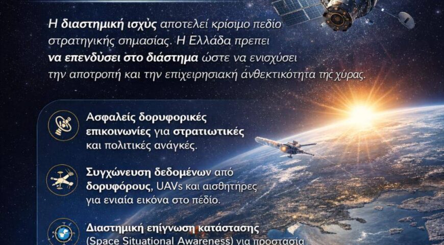 Διάστημα και Στρατός: Ο νέος πολλαπλασιαστής ισχύος για την Ελλάδα.